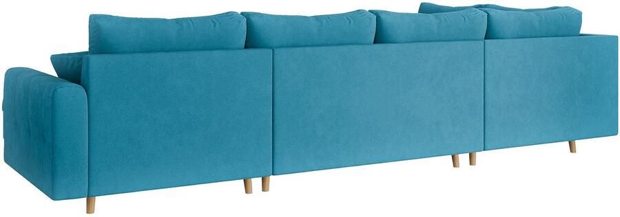 Home affaire Zithoek CHARRE U-vorm met ottomane afmetingen B D H: 310 161 81 cm fijne stiksels losse rug- en sierkussens ook in cord en bouclé - Foto 6