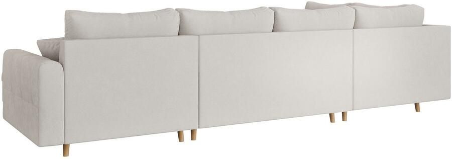 Home affaire Zithoek CHARRE U-vorm met ottomane afmetingen B D H: 310 161 81 cm fijne stiksels losse rug- en sierkussens ook in cord en bouclé - Foto 6