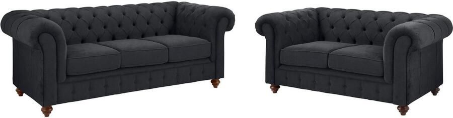 Home affaire Zithoek CHESTERFIELD hoogwaardige knoopdetails bestaande uit 2- en 3-zitsbank (2-delig) - Foto 7