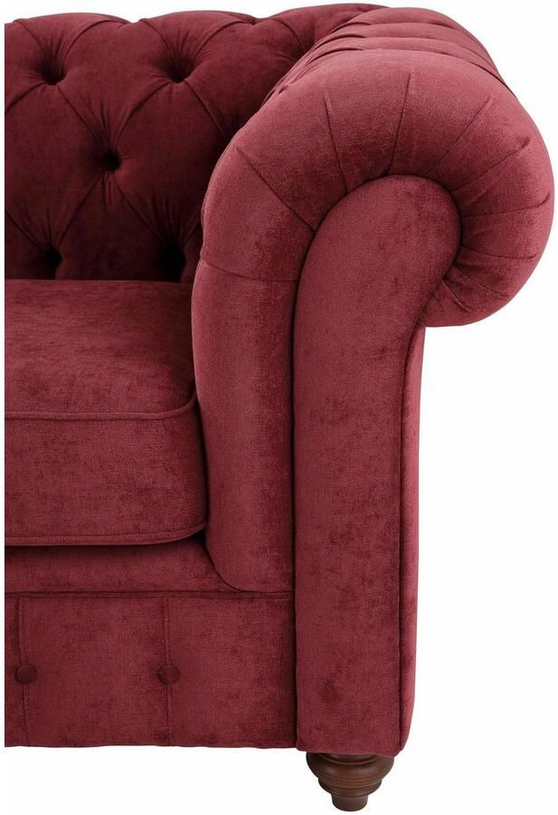 Home affaire Chesterfield-bank Chesterfield 2-zits B D H: 150 89 74 cm met hoogwaardige knoopdetails ook in leer - Foto 2