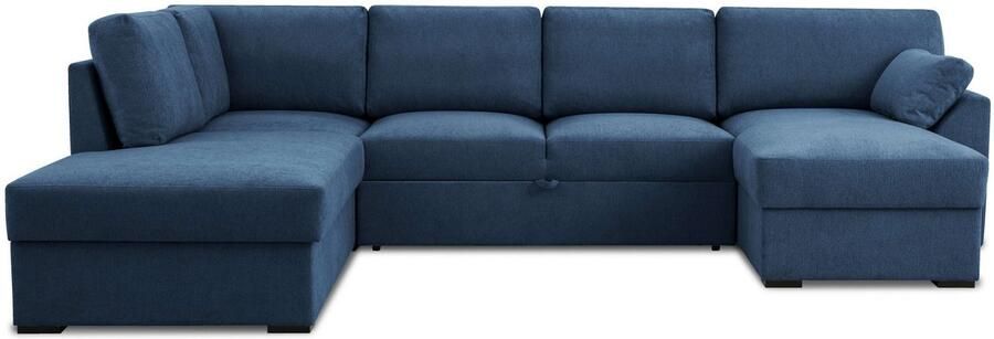 Home affaire Zithoek Citry Breedte 309 cm chenille bedfunctie bedlade U-vorm - Foto 4