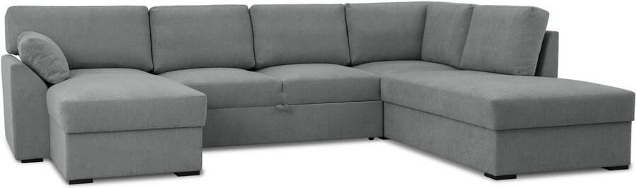 Home affaire Zithoek Citry Breedte 309 cm chenille bedfunctie bedlade U-vorm - Foto 8