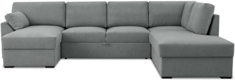 Home affaire Zithoek Citry Breedte 309 cm chenille bedfunctie bedlade U-vorm - Foto 6