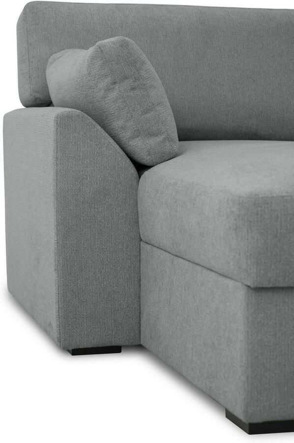 Home affaire Zithoek Citry Breedte 309 cm chenille bedfunctie bedlade U-vorm - Foto 2