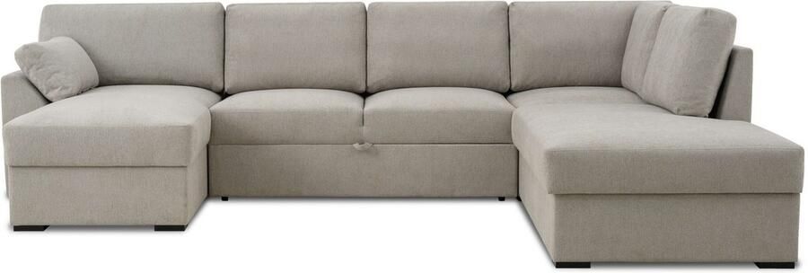 Home affaire Zithoek Citry Breedte 309 cm chenille bedfunctie bedlade U-vorm - Foto 6