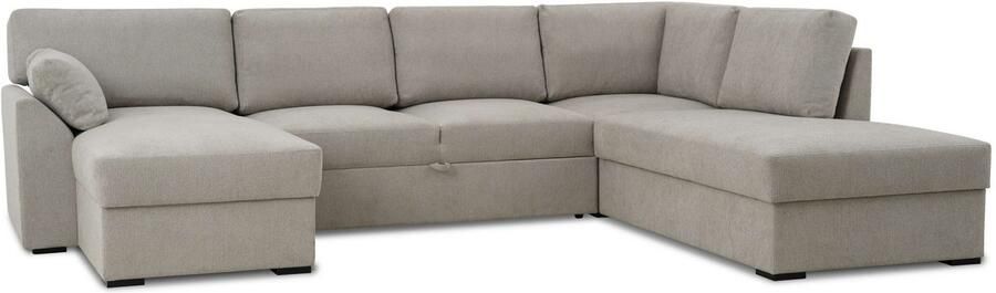 Home affaire Zithoek Citry Breedte 309 cm chenille bedfunctie bedlade U-vorm - Foto 8