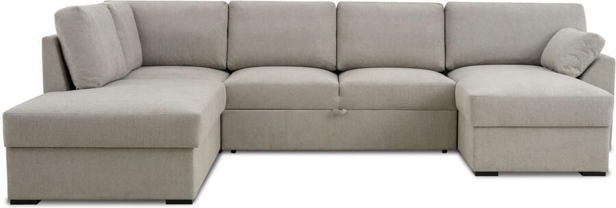 Home affaire Zithoek Citry Breedte 309 cm chenille bedfunctie bedlade U-vorm - Foto 6