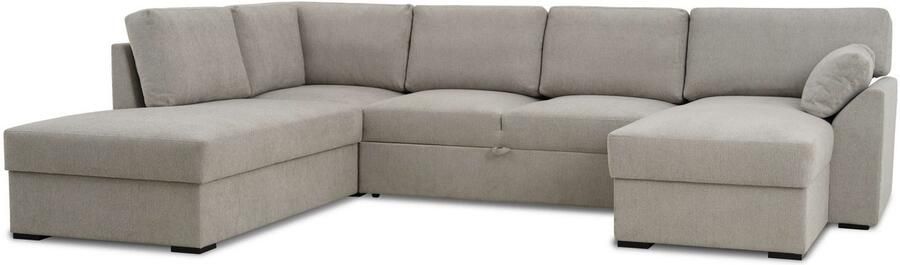 Home affaire Zithoek Citry Breedte 309 cm chenille bedfunctie bedlade U-vorm - Foto 8