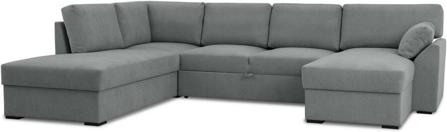 Home affaire Zithoek Citry Breedte 309 cm chenille bedfunctie bedlade U-vorm - Foto 7