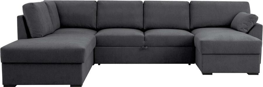 Home affaire Zithoek Citry Breedte 309 cm chenille bedfunctie bedlade U-vorm - Foto 6