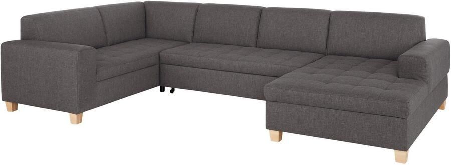 Home affaire Zithoek Corby veel ruimte en comfort U-vorm naar keuze met slaapfunctie stiksels op het zitoppervlak - Foto 8