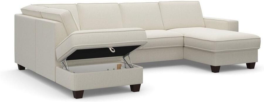 Home affaire Zithoek County U-model naar keuze ottomane links of rechts met binnenveringsinterieur (3-delig) - Foto 10