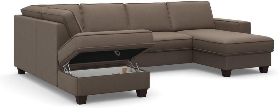 Home affaire Zithoek County U-model naar keuze ottomane links of rechts met binnenveringsinterieur (3-delig) - Foto 10