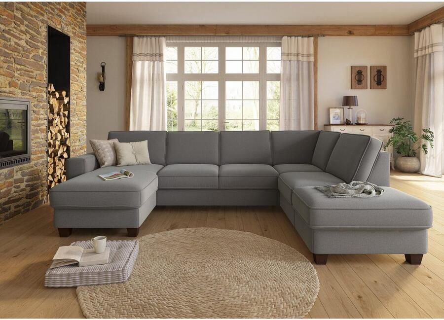 Home affaire Zithoek County U-model naar keuze ottomane links of rechts met binnenveringsinterieur (3-delig) - Foto 3