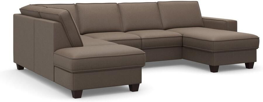 Home affaire Zithoek County U-model naar keuze ottomane links of rechts met binnenveringsinterieur (3-delig) - Foto 9