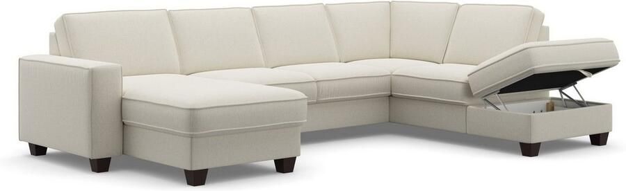 Home affaire Zithoek County U-model naar keuze ottomane links of rechts met binnenveringsinterieur (3-delig) - Foto 10