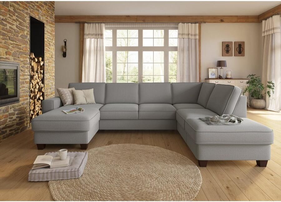 Home affaire Zithoek County U-model naar keuze ottomane links of rechts met binnenveringsinterieur (3-delig) - Foto 3