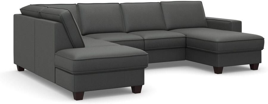 Home affaire Zithoek County U-model naar keuze ottomane links of rechts met binnenveringsinterieur (3-delig) - Foto 8