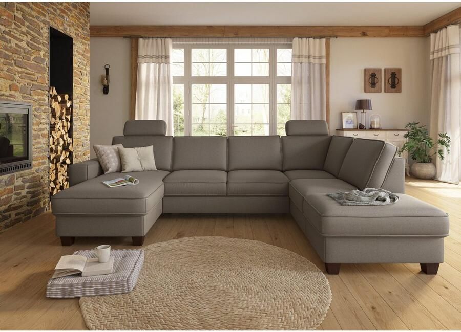 Home affaire Zithoek County U-model naar keuze ottomane links of rechts met binnenveringsinterieur (3-delig) - Foto 3