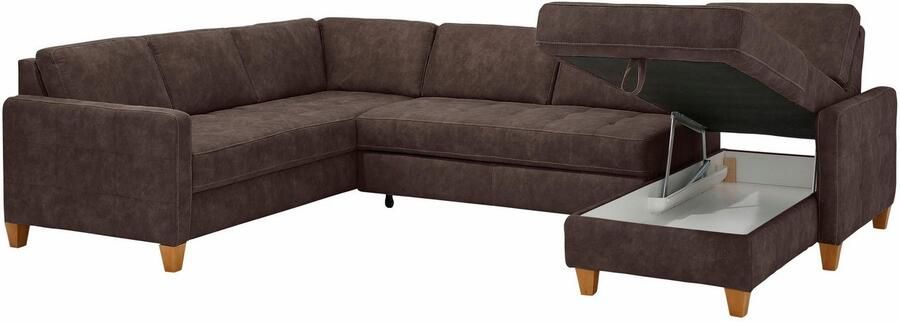 Home affaire Zithoek Earl U-vorm naar keuze ook met slaapfunctie of slaapfunctie met bedkist - Foto 5