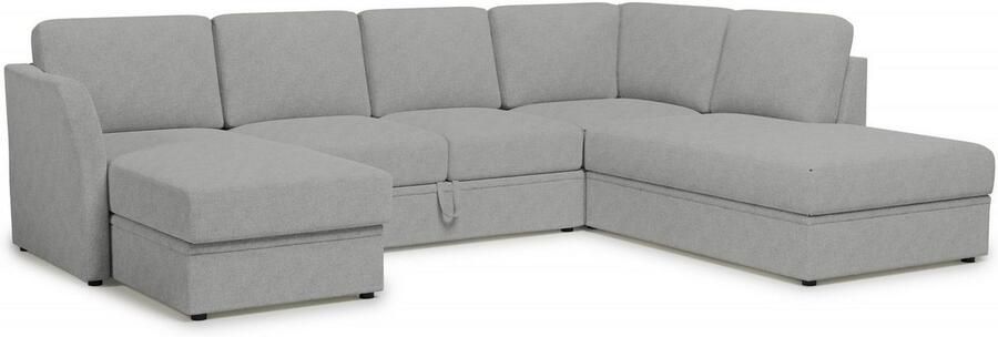 Home affaire Zithoek Lavars slaapbank met slaapfunctie en bergruimte in twee verschillende stofkwaliteiten - Foto 7