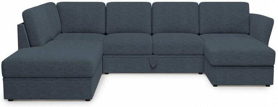 Home affaire Zithoek Lavars slaapbank met slaapfunctie en bergruimte in twee verschillende stofkwaliteiten - Foto 4