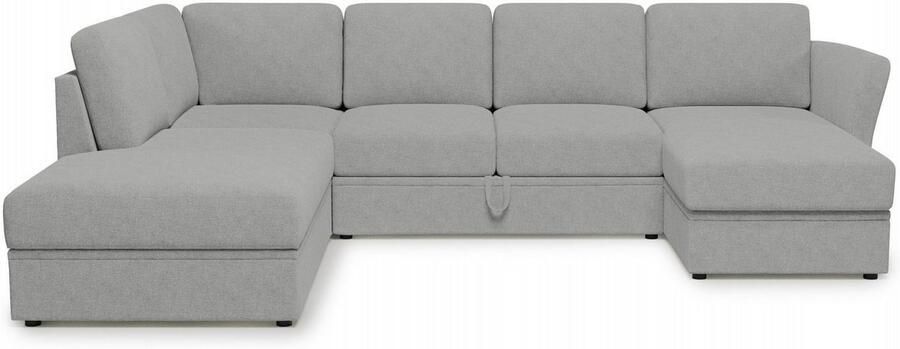 Home affaire Zithoek Lavars slaapbank met slaapfunctie en bergruimte in twee verschillende stofkwaliteiten - Foto 4