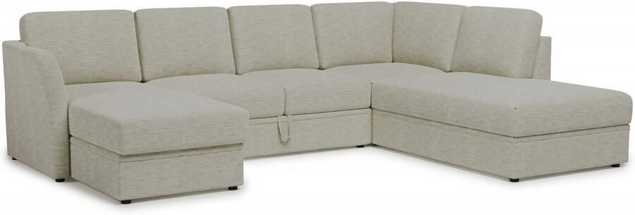 Home affaire Zithoek Lavars slaapbank met slaapfunctie en bergruimte in twee verschillende stofkwaliteiten - Foto 7