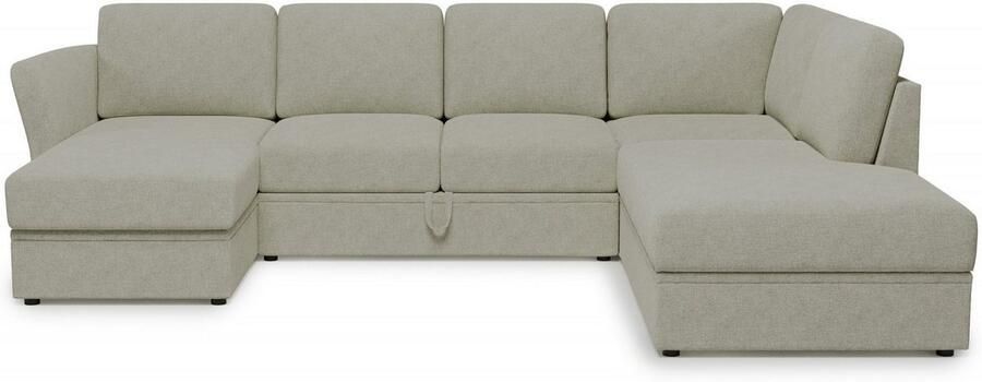 Home affaire Zithoek Lavars slaapbank met slaapfunctie en bergruimte in twee verschillende stofkwaliteiten - Foto 4