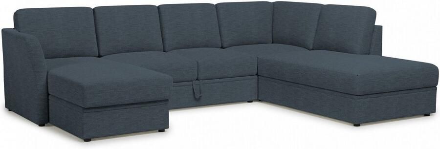 Home affaire Zithoek Lavars slaapbank met slaapfunctie en bergruimte in twee verschillende stofkwaliteiten - Foto 7