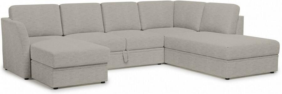 Home affaire Zithoek Lavars slaapbank met slaapfunctie en bergruimte in twee verschillende stofkwaliteiten - Foto 7