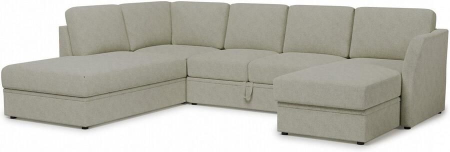 Home affaire Zithoek Lavars slaapbank met slaapfunctie en bergruimte in twee verschillende stofkwaliteiten - Foto 7