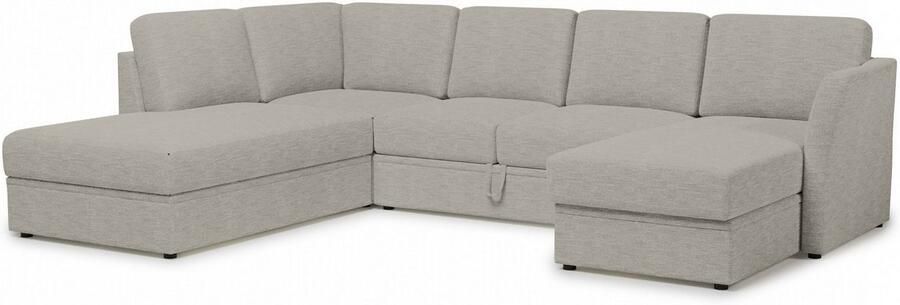 Home affaire Zithoek Lavars slaapbank met slaapfunctie en bergruimte in twee verschillende stofkwaliteiten - Foto 7