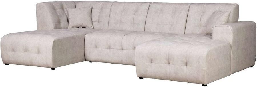 Home affaire Zithoek Nosia U-vorm incl. 2 sierkussens met fijn gestikt patroon - Foto 4