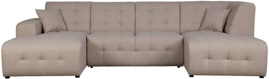 Home affaire Zithoek Nosia U-vorm incl. 2 sierkussens met fijn gestikt patroon - Foto 6