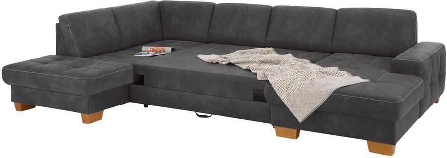 Home affaire Zithoek Puccini U-vorm met binnenvering zitdiepteverstelling contrastnaad - Foto 11