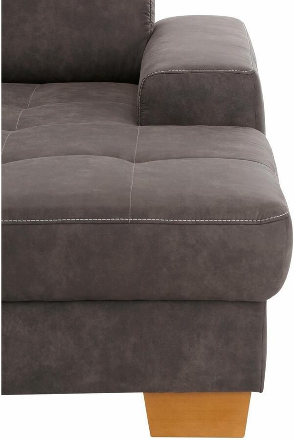 Home affaire Zithoek Puccini U-vorm met binnenvering zitdiepteverstelling contrastnaad - Foto 4