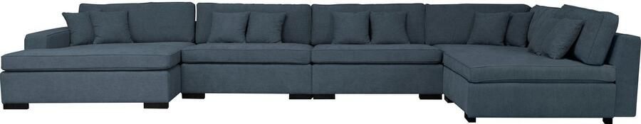 Home affaire Zithoek Skara U-vorm Loungebank met binnenveringsinterieur in vele overtrekkwaliteiten - Foto 7