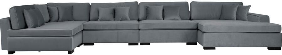 Home affaire Zithoek Skara U-vorm Loungebank met binnenveringsinterieur in vele overtrekkwaliteiten - Foto 9