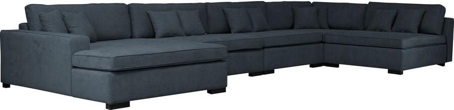 Home affaire Zithoek Skara U-vorm Loungebank met binnenveringsinterieur in vele overtrekkwaliteiten - Foto 5