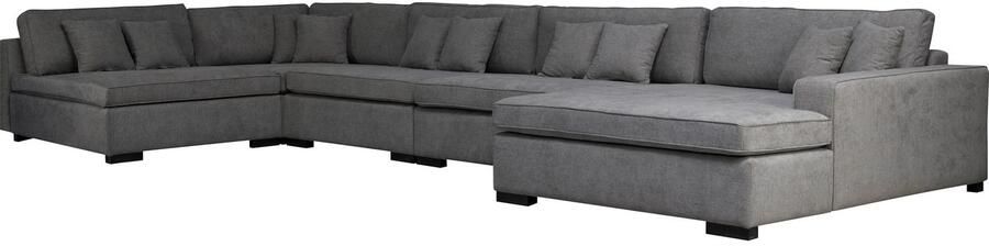 Home affaire Zithoek Skara U-vorm Loungebank met binnenveringsinterieur in vele overtrekkwaliteiten - Foto 8