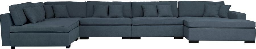 Home affaire Zithoek Skara U-vorm Loungebank met binnenveringsinterieur in vele overtrekkwaliteiten - Foto 9