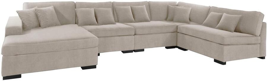 Home affaire Zithoek Skara U-vorm Loungebank met binnenveringsinterieur in vele overtrekkwaliteiten - Foto 3