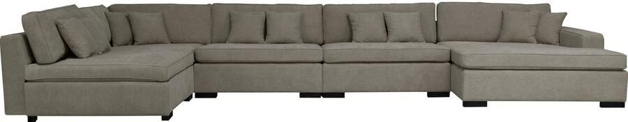 Home affaire Zithoek Skara U-vorm Loungebank met binnenveringsinterieur in vele overtrekkwaliteiten - Foto 10