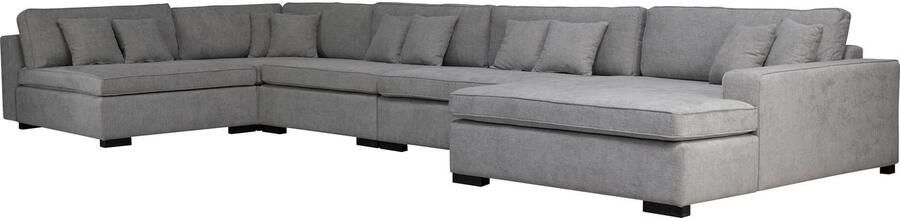 Home affaire Zithoek Skara U-vorm Loungebank met binnenveringsinterieur in vele overtrekkwaliteiten - Foto 4