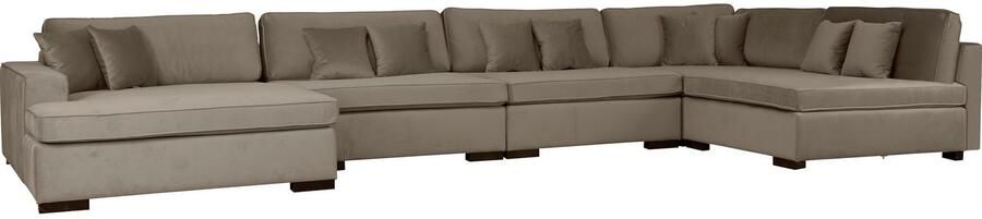 Home affaire Zithoek Skara U-vorm Loungebank met binnenveringsinterieur in vele overtrekkwaliteiten - Foto 5