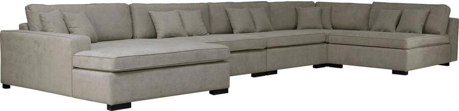 Home affaire Zithoek Skara U-vorm Loungebank met binnenveringsinterieur in vele overtrekkwaliteiten - Foto 5