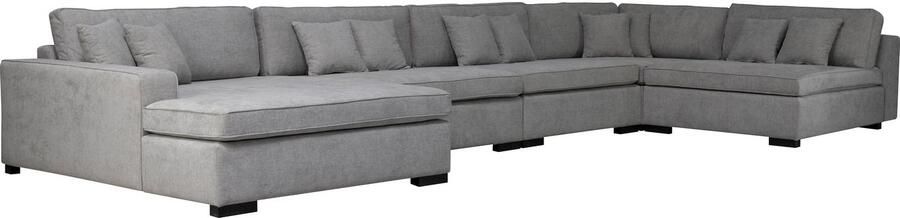 Home affaire Zithoek Skara U-vorm Loungebank met binnenveringsinterieur in vele overtrekkwaliteiten - Foto 5