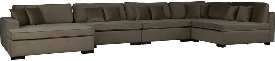 Home affaire Zithoek Skara U-vorm Loungebank met binnenveringsinterieur in vele overtrekkwaliteiten - Foto 5