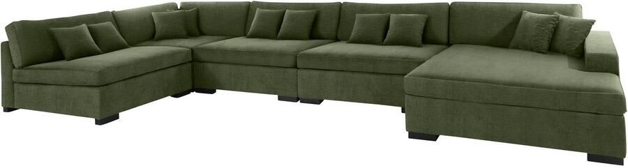 Home affaire Zithoek Skara XXL U-vorm Loungebank XXL met binnenveringsinterieur in vele overtrekkwaliteiten - Foto 6